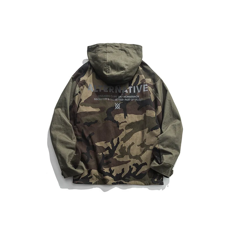 

Ancient Also Men'S Wear Shu 2019 New Style Retro Multi-pockets Workwear Coat Men's Hooded Jacket Loose Casual Tops Fashion