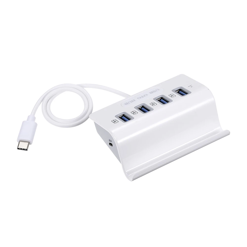 Концентратор USB3.1 type C с кардридером 4 в 1 USB-C концентратор type-c OTG концентратор USB 3,0 мульти концентратор с держателем телефона планшета для портативных ПК