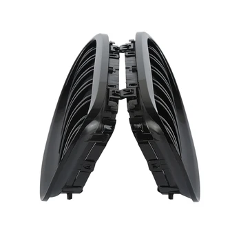 

Hot Selling Au-to Parts ABS Material 2*Car Front Bumper Kidney Grille Left+Right For BMW E90 318 320i 2008-2011 Glossy Black