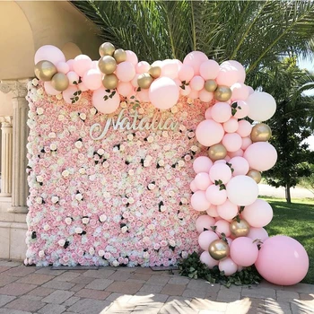 

Home Decor Silk Rose Flower Wall Artificial Flower for Wedding Decoration Flower Wall Romantic Wedding Backdrop Decor