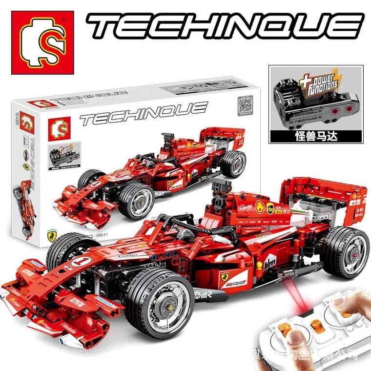 

Baby Semp New Style 701000 Ferrari F1 Equation Remote Control Racing Car Model Children Educational Building Blocks Toy