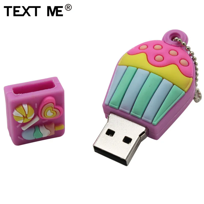 Текстовый я мультфильм 2 Модель воздушный шар Единорог usb 2,0 usb флеш-накопитель 4 ГБ 8 ГБ 16 ГБ 32 ГБ 64 ГБ Флешка usb флеш-накопитель