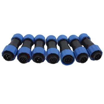 

Waterproof Cable Connector Durable 2Pin 3/4/5/6/7/9 Pin IP68 Power Cable Connector Male Plug and Female Socket