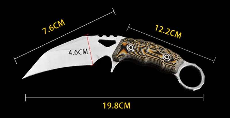 HS инструменты коготь открытый кемпинг тактический Karambit боевой нож-коготь