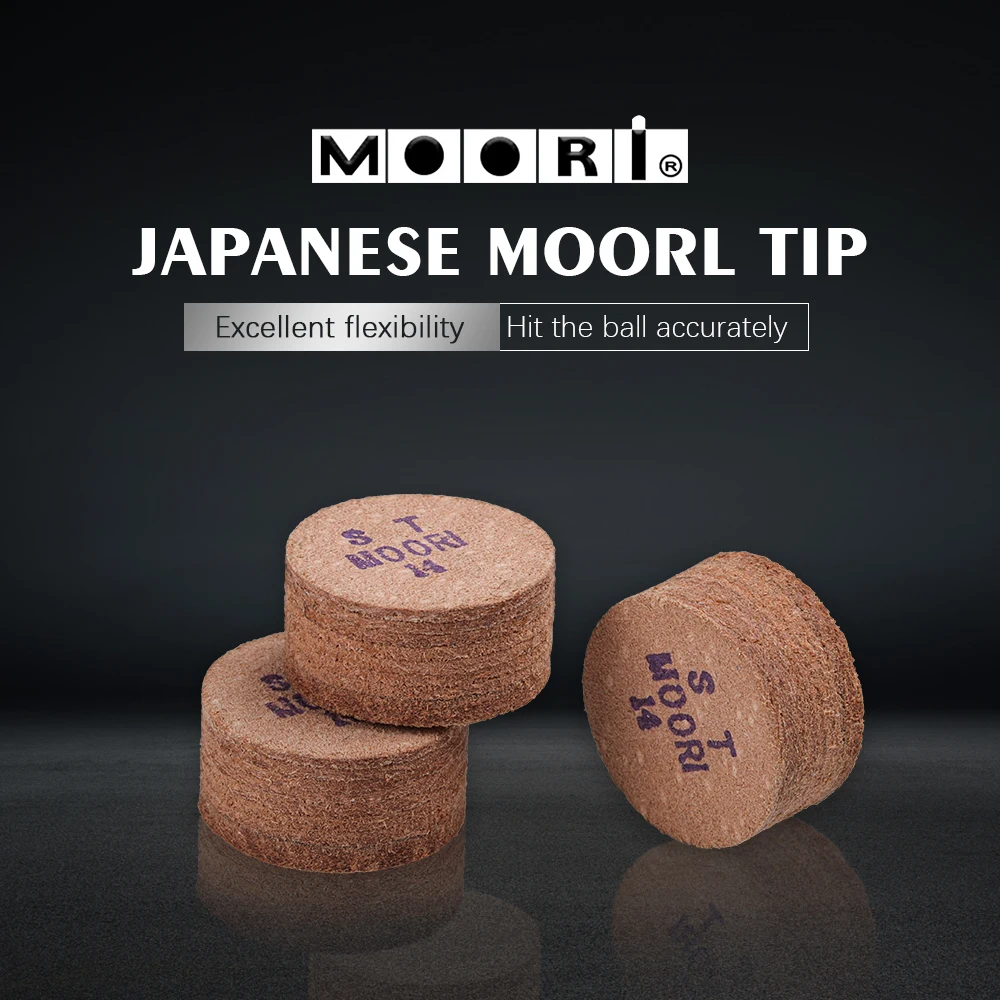 Оригинальный Moori Cue Tip черный 8 многослойный GINA стандартный наконечник 1 шт.