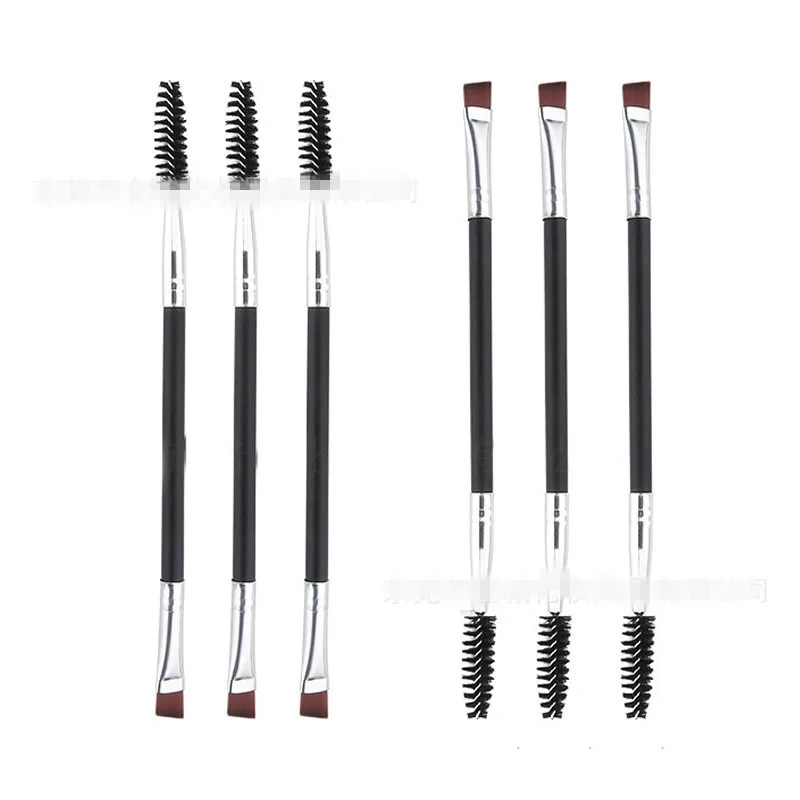 

1pcs Double Head Makeup Brush Makeup Tools plastic Handle Double Eyebrow Brush Eyebrow Comb Makeup Beauty Tools Hot Selling