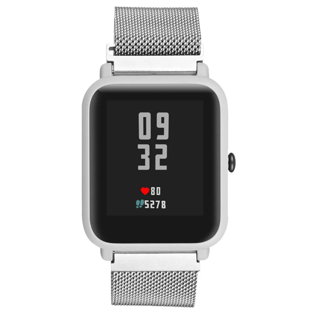 Для Xiaomi Amazfit Bip Молодежные часы замена миланских магнитных петель браслет ремешок Смарт-часы аксессуары#819