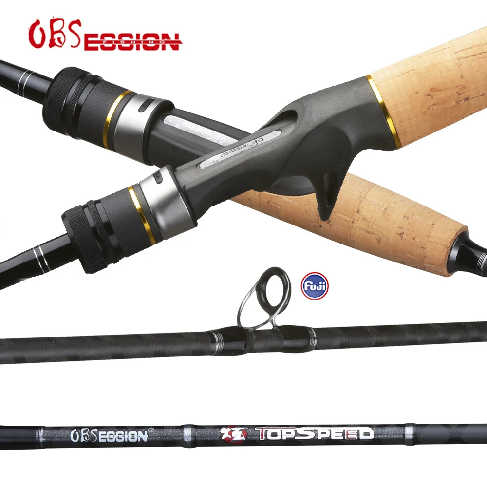 

OBSESSION 2.1m 2.18m 2.4m 2.28m 2.46m Carbon 2 Sections Import Japan FUJI Guide Sea Bass JIgging Spinning Casting Fishing Rod