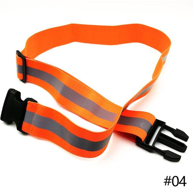High Visible Night Safety Gear Reflective Belts for Kids Men Women Waist Adjustable Elastic Safety Reflective Belt