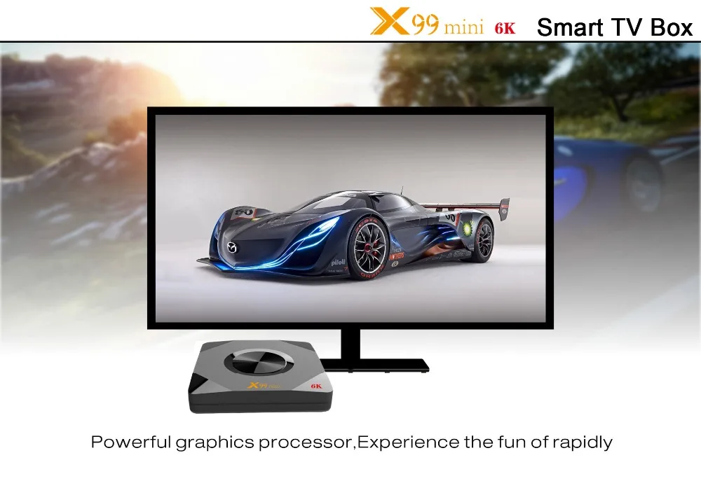 X99 Мини Allwinner H6 четырехъядерный android 9,0 Smart Tv Box 2,4G/5G Wifi USB3.0 100M 4GB 32GB телеприставка 4K HD H.265 медиаплеер