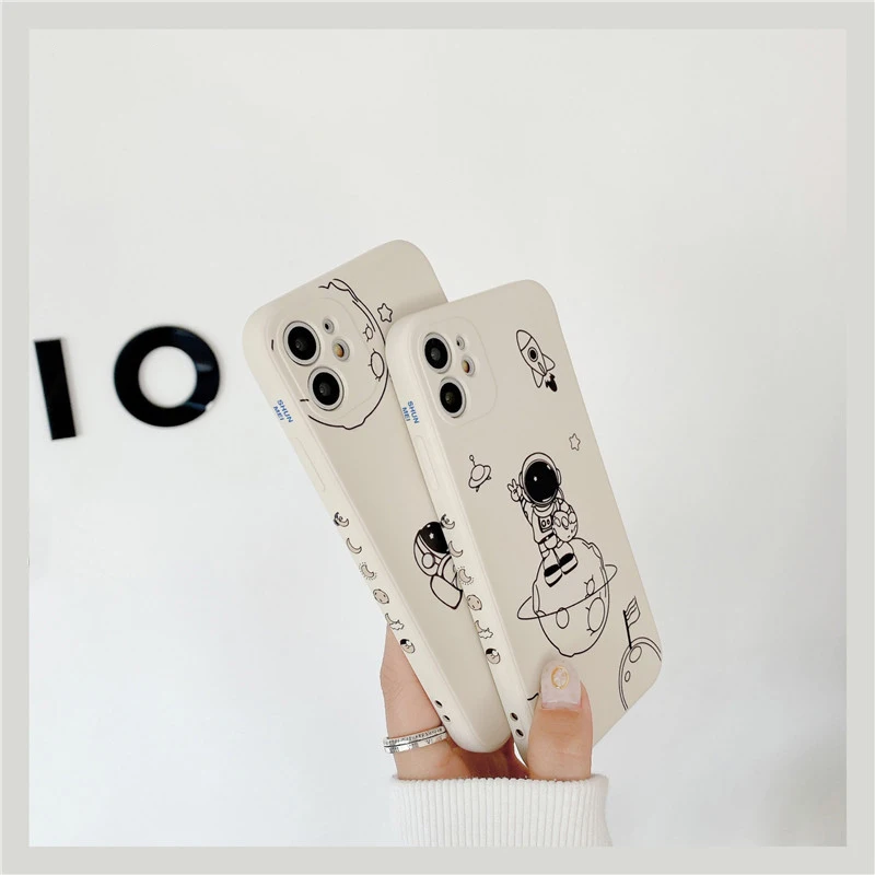 Подходит для Apple IPhone X 12/11pro/Макс астронавт мобильный телефон в виде ракушки / XS max XR