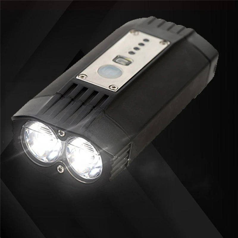 Наружный спортивный водонепроницаемый Led 4000 Mah литиевая батарея велосипедный передний головной светильник+ задний светильник-вспышка