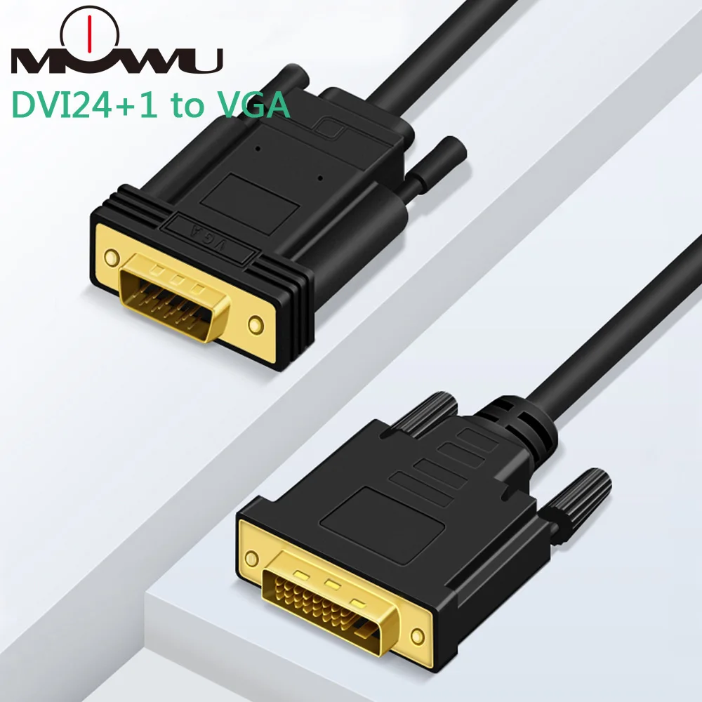 Кабель-переходник MOWU DVI24 + 1 24 5 DVI-D-VGA активный 1080P | Электроника