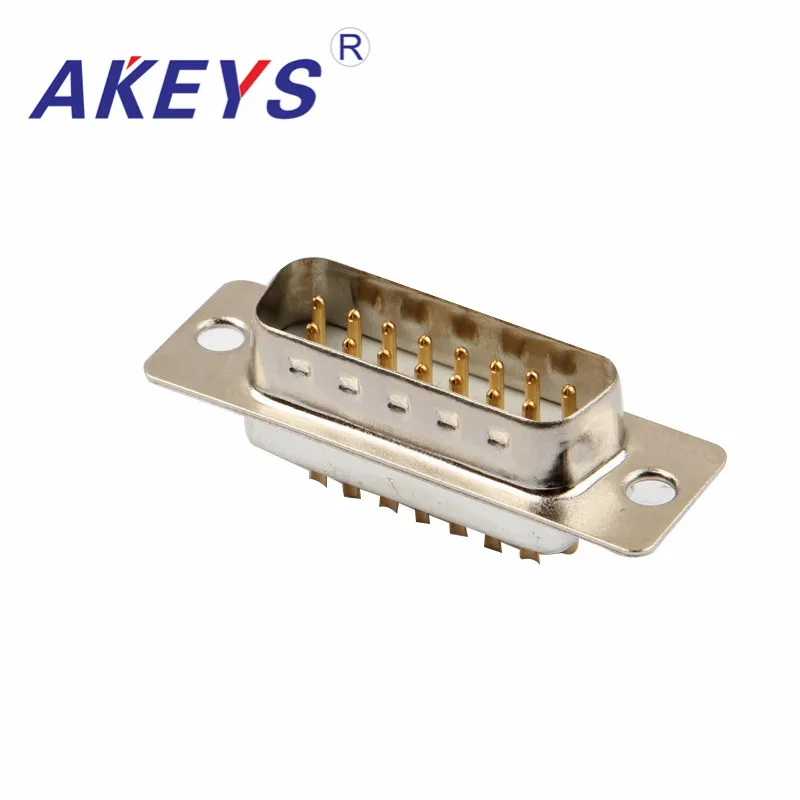 10 шт. VGA интерфейс DB15 Pin двухрядный белый сердечник мужской адаптер Интерфейс