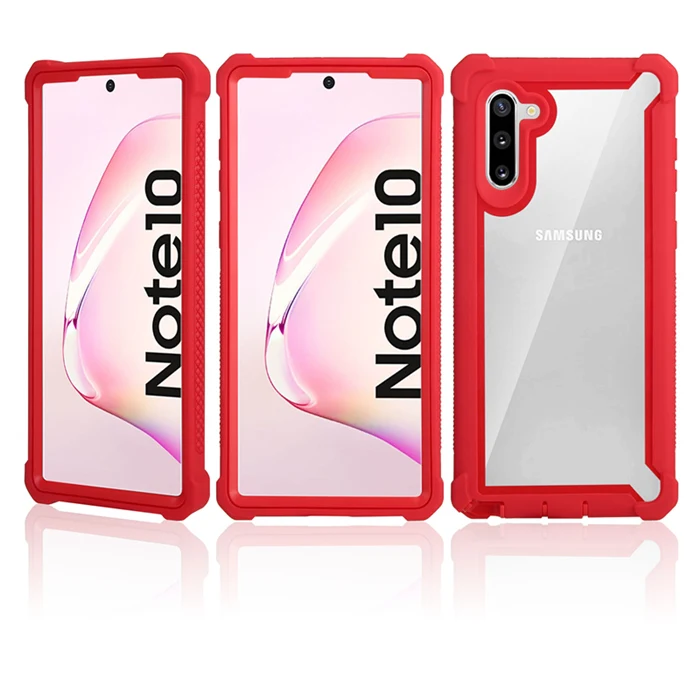 Shockproof Transparent Hybrid Case - Soft TPU+PC, Sturdy Clear Cover