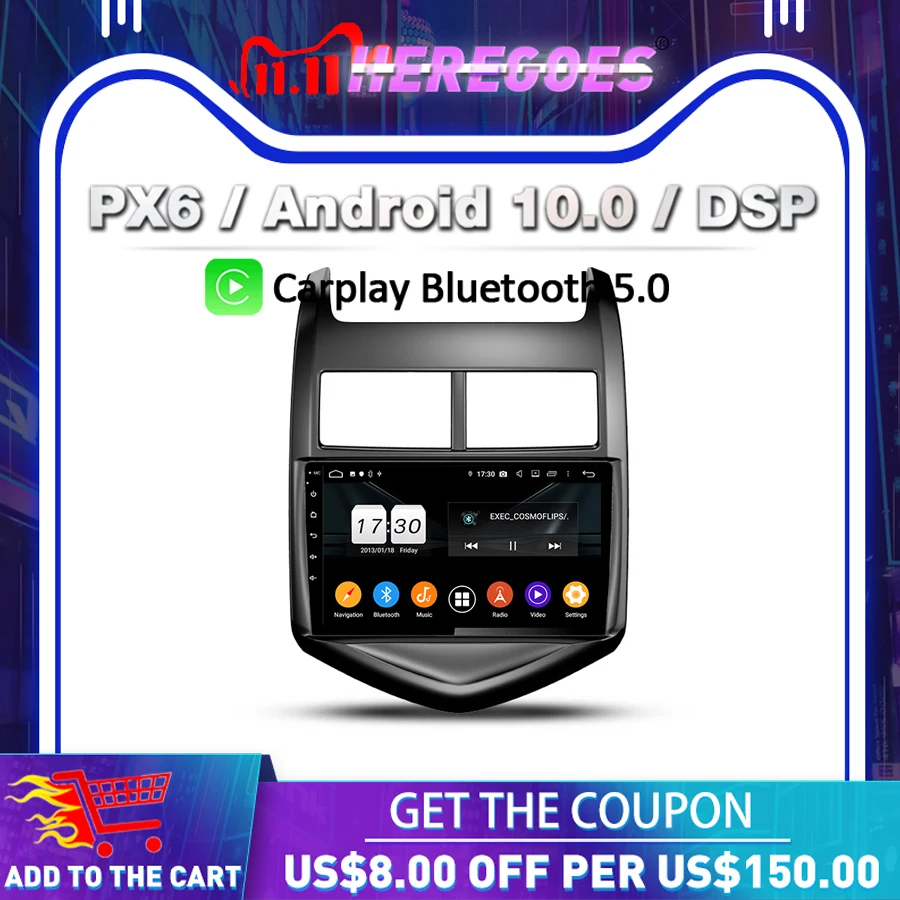 Автомобильный DVD плеер PX6 IPS DSP Android 10 0 4 Гб 64 Wifi Bluetooth 5 RDS автомобильное радио GPS Google