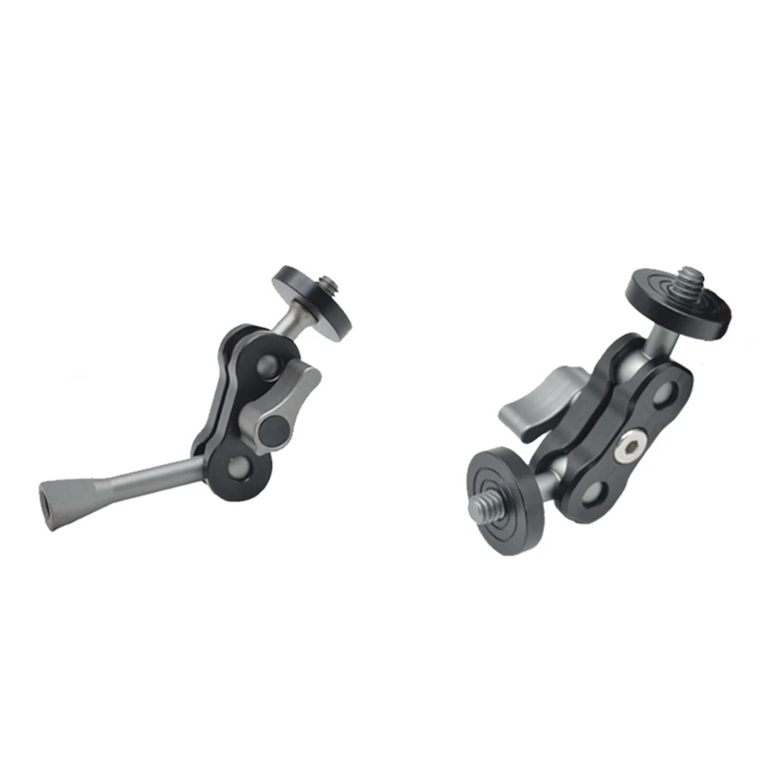 Double Ball Head Shoe Mount Adapter Tripod Magic Arm 1/4&quot Screw GPS Phone LCD Monitor DV Video Light DSLR Camera | Электроника