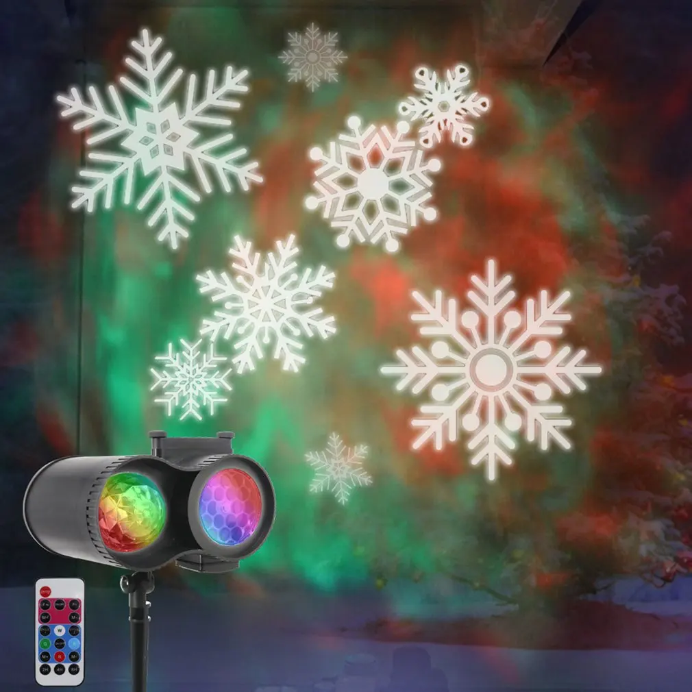 Рождественский лазерный проектор лампа с водяным знаком горлышко в форме лампа Водонепроницаемый led-проектор на Рождество и Хеллоуин;