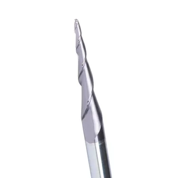 

CNC Tapered End Mill Ball Nose 4mm Shank 2-Flute TiAIN Coat For Carving Tools US