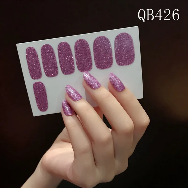 Lamemoria 22 советы, стикеры 3D на ногти Nail Art, красное сердце, дизайн, французский экологический клей, наклейки, наклейки для женщин, маникюр - Цвет: QB426