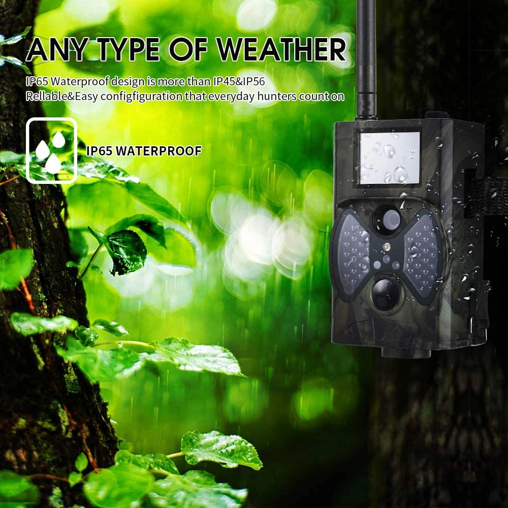 16MP Photo Traps MMS GSM 1080P Hunting Camera HC350M Night Vision Wildlife Hunting Trail Camera