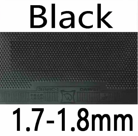 black 1.7-1.8mm Dawei 388C-1 388C 1 средний pips-out Настольный теннис пинг понг Резина с губкой - Цвет: black 1.7-1.8mm