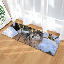 Модный коврик для фотосъемки с изображением животных, волка, земли, коврик для офиса, дома, подушка для пола, ковер для гостиной, кухни, нескользящий ковер