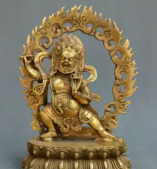 

Collect Chinese Tibet Buddhism old Bronze Mahakala Daikokuten Buddha Statue
