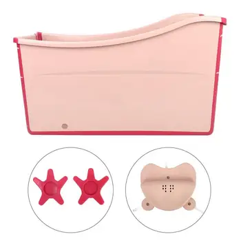 

Bathroom Accessories Sets Children's Bath Bucket Foldable Tub Adult Bath Barrel Double Bath Tub Bathroom Shelf Rack Washroom