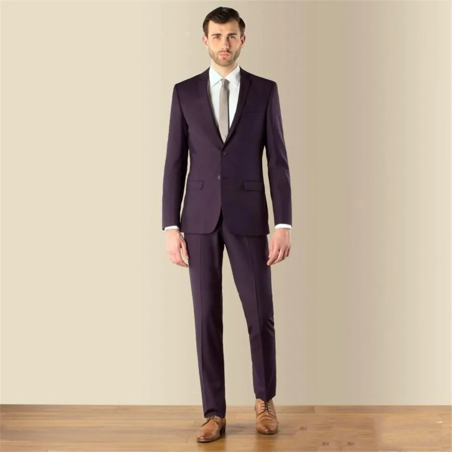 Ajuste A Medida Color Azul Marino Traje De Novio De 3 Piezas Para Hombre Diseno Vintage Con Estampado De Cachemira Trajes