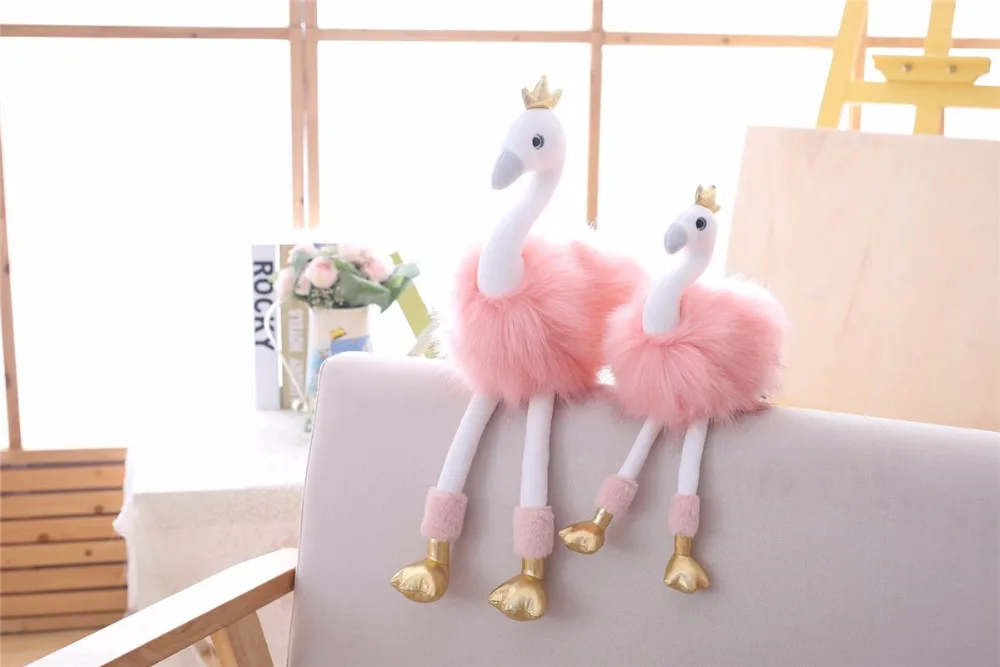 20 Вт, 30 см Симпатичные Фламинго Куклы Мягкие Животные плюшевые игрушки балет Лебединое с украшением в виде короны для малышей и детей постарше, кукла подарок для девочки номер Декор