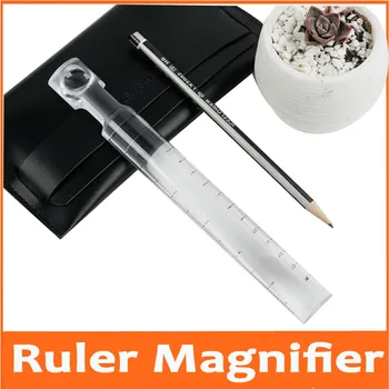 

2 Times 15cm Ruler Style Magnifying Glass Student Use Outdoor Insect Observer Special Gift for Children Toy Reading Magnifier