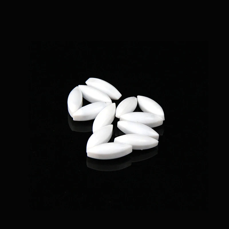 

10pcs 8*20mm Egg Shape PTFE Magnetic Stirrer Mixer Stir Bars White Color Rod Stirring Bar Rotating PTFE Mixer
