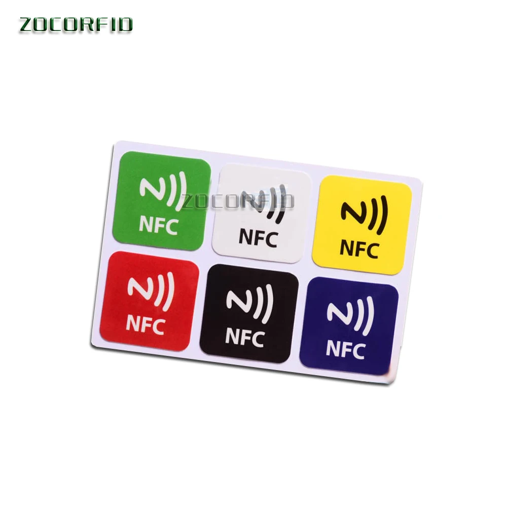 6 Buah/Lot 13.56Mhz 1K Label Stiker Kertas UID Ditulis Ulang ...