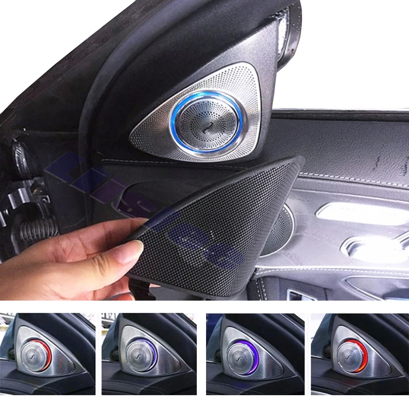 Car Ambient Light High Pitched Speaker Atmosphere LED For Mercedes Benz GLC MB X253 C W205 Update Color Changed by Original Sys