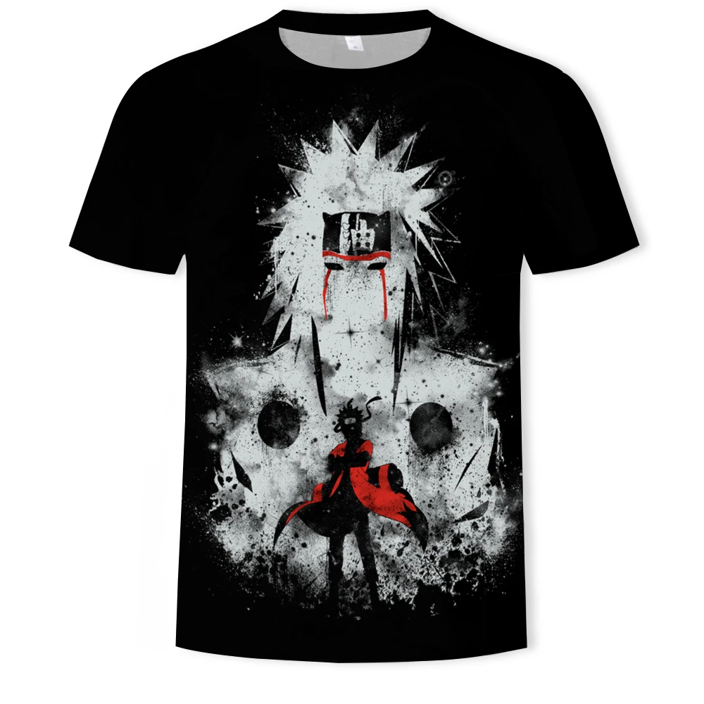 Аниме Наруто мужские футболки лето Харадзюку крутая футболка с коротким рукавом