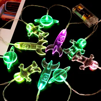 

Cosmic Theme String Light Decoration Light 10 LED Battery Type 1.65M Wedding holiday decoration lamp Festival outdoor lighting