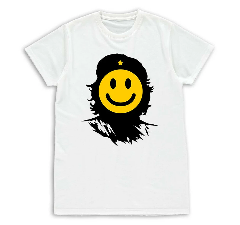 Мужская футболка Che Guevara Smile Happy Face модная Ретро облегающая S-Xxl новые тренды |