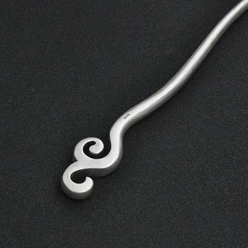 

Solid Real 925 Sterling Silver Hair Pins Simple Hair Accessories for Women Wedding Bridal Chinese Hair Sticks Luxury Jewelry