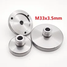 

M33x3.5mm Metalworking Lathe Use Wood Chuck Spindle Thread Flange Back Plate Base Adapter 80 100 125mm M33