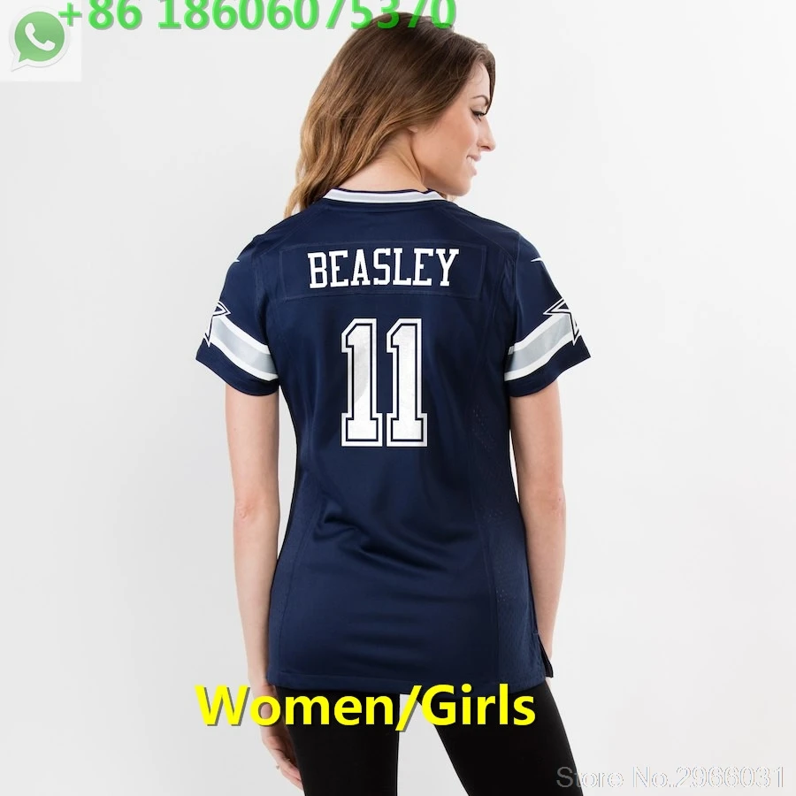 for women А+++ качественные женские 11 cole besley 22 Emmitt Smith 12 roger staubach Jersey Dallas - Цвет: for women
