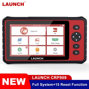 

Launch X431 CRP909 Full System OBD2 Scanner Auto Car Diagnostic Tool with OBD Code Reader ABS SAS DPF EPB Oil Reset Functions