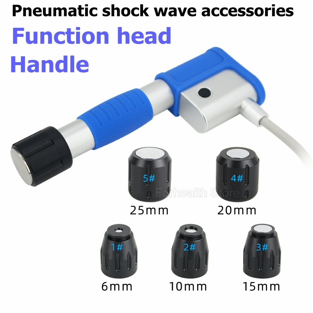 

Pneumatic shockwave Therapy Machine Accessories Handle And Massage Head Body Relax Back Massager Suitable For Most Shock Wave