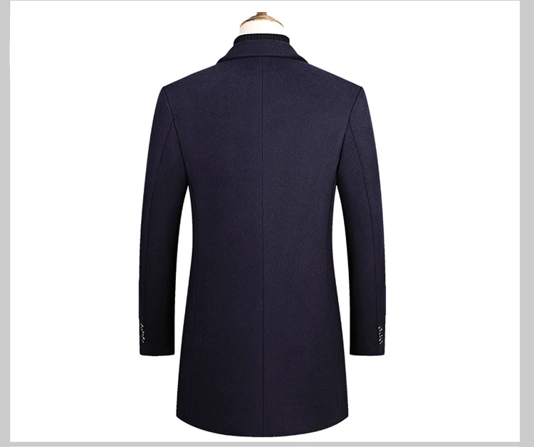 Новинка года; длинное однобортное манто Homme Hiver Cachemire