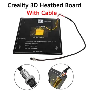 

3D Supply hot bed board+Cables Aluminum 12V MK3 300*300*3mm Size 220*220*250mm Factory 3D Printer Parts