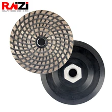 Raizi 4 inch/100 mm  Sintered Metal Diamond Grinding Disc with Adapter for Concrete Granite Marble Abrasive Stone Grinder Wheel