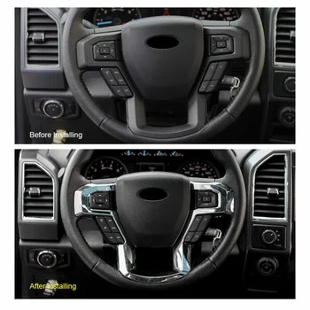 

Accessories Decoration Cover Trim Inner Chrome Steering Wheel Moulding