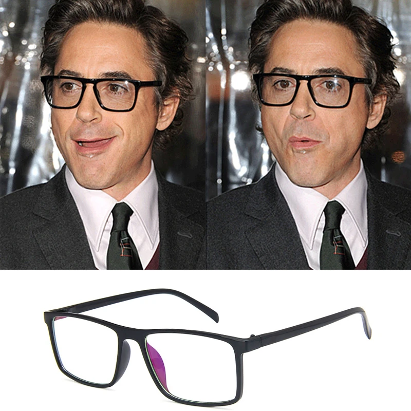 Samjune Gafas de Tony Stark para hombre y mujer, con montura lentes transparentes vidrio liso, 2020|De los hombres gafas de Marcos| - AliExpress