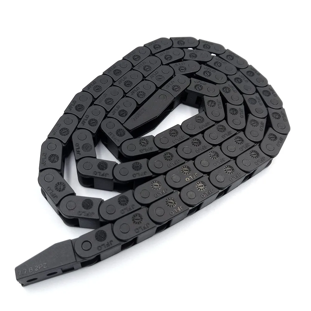 JFLO 7x7mm 1 Meter Drag Chain Cable Wire Carrier With End Connectors For 3D Printer Parts Plastic Transmission Hot