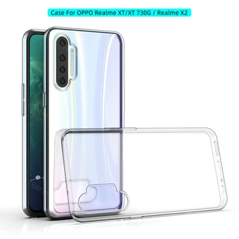 Перейти на Алиэкспресс и купить Чехол для Realme XT 730G, прозрачный силиконовый бампер, мягкий чехол для OPPO Realme X2 Pro, прозрачная задняя крышка